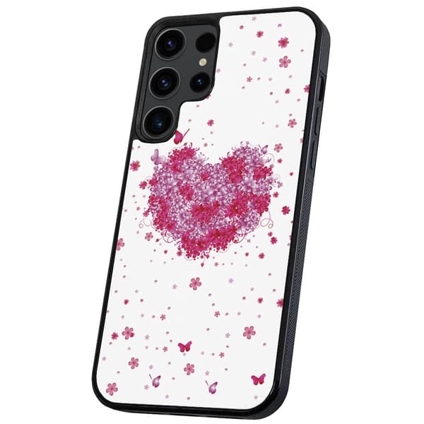 Samsung Galaxy S24 Ultra - Skal/Mobilskal Blomhjärta