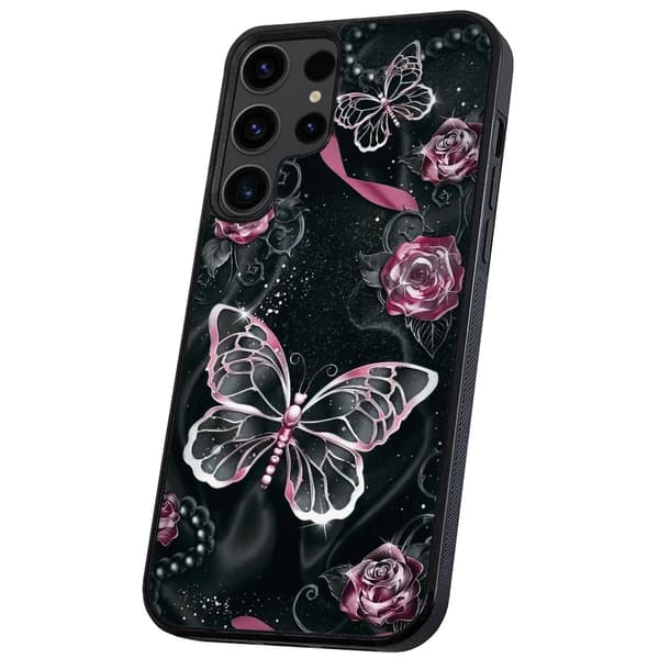 Samsung Galaxy S24 Ultra - Deksel/Mobildeksel Sommerfugler