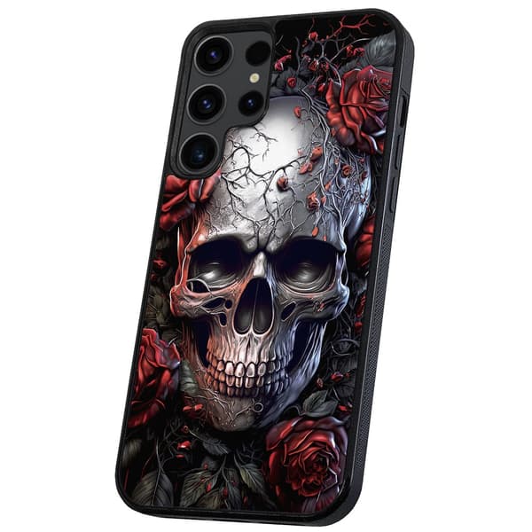 Samsung Galaxy S24 Ultra - Deksel/Mobildeksel Skull Roses