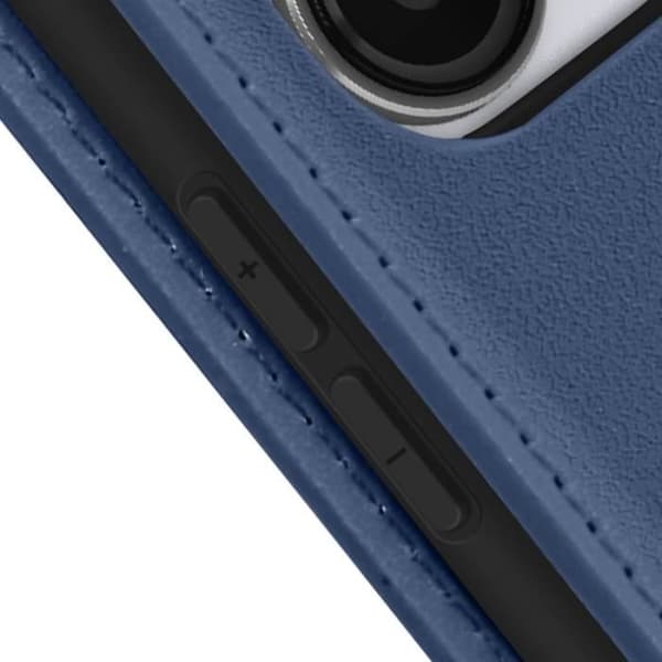 AVIZAR Fodral för Sony Xperia XZ2 - Korthållare, Videostöd, Magnetic Flip - Midnattsblå