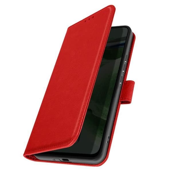 Fodral till iPhone XR - AVIZAR - Chesterfield - Plånbok och videohållare - Röd