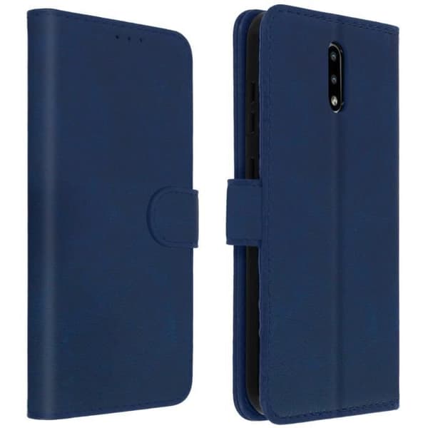 Étui för Nokia 2.3 - AVIZAR - Fodral Plånbok - Mörkblå