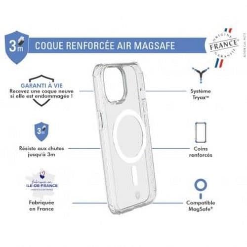 MagSafe-kompatibelt AIR-förstärkt fodral för iPhone 15 Pro Max Force Fodral Transparent