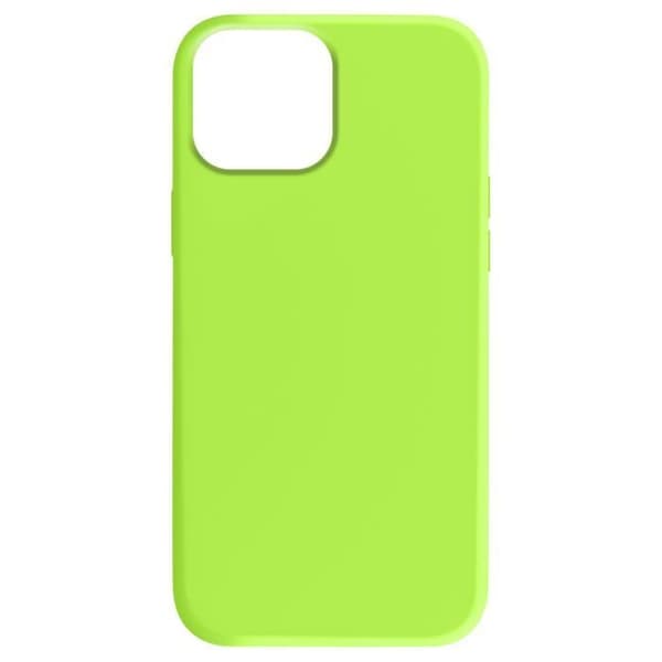 Coque - MOXIE - iPhone 15 - Semi-rigida - Inre Mikrofiber - Upphöjda Kanter Grön Citron
