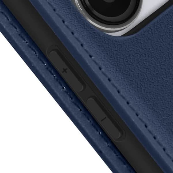 Fodral till Xiaomi Mi A3 - AVIZAR - Korthållare Video Support Magnetic Flip - Midnattsblå