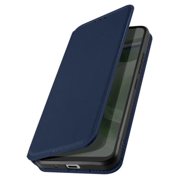 Fodral till Xiaomi Mi A3 - AVIZAR - Korthållare Video Support Magnetic Flip - Midnattsblå