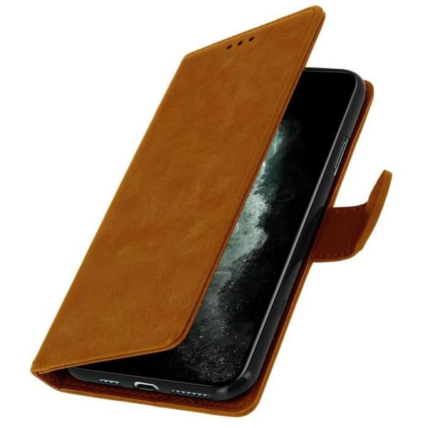 iPhone 11 Pro Max-fodral - AVIZAR - Chesterfield - Brun - Plånbok med Videostöd