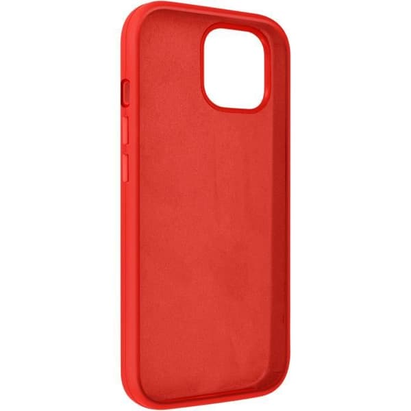Coque - MOXIE - iPhone 15 Plus - Semi-rigidh - Inrede i mikrofiber - Röd