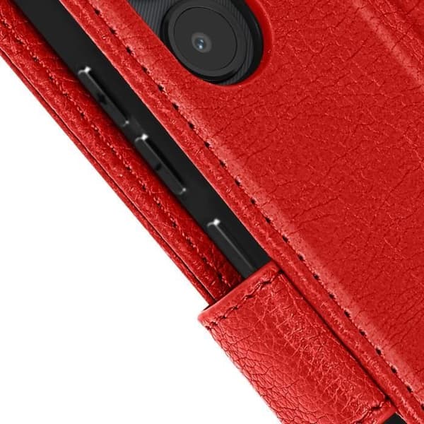 Fodral till Samsung S7 - AVIZAR - Support för plånbok och video - Röd - Halvstyv - Syntet - Blandat