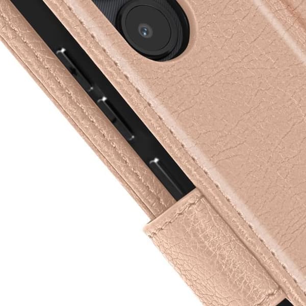Fodral för iPhone SE och 8, 7, 6s, 6 Plånbok och videohållare Champagne Pink