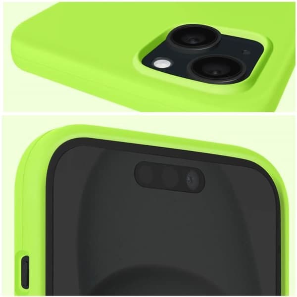Skal till iPhone 15 Plus - MOXIE - Halvstyvt - Mikrofiberinteriör - Grön