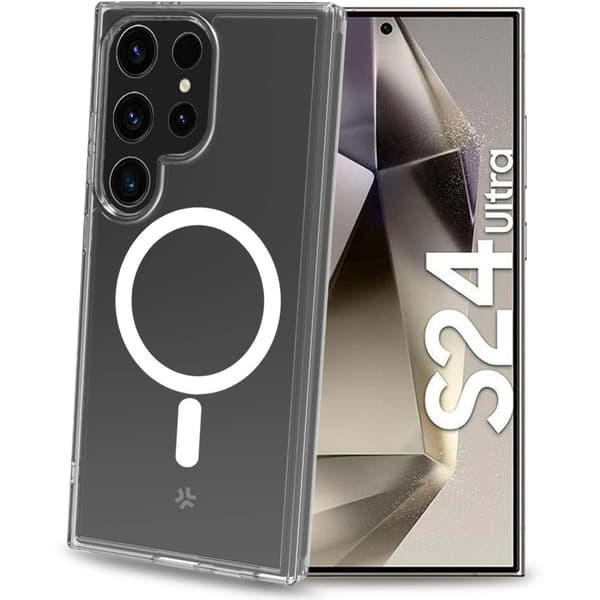Gelskinmag Magnetic TPU-deksel Galaxy S24 Ultra 5G Transparent