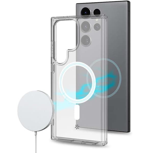 Gelskinmag Magnetic TPU-deksel Galaxy S24 Ultra 5G Transparent