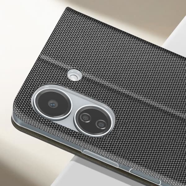 Fodral för Xiaomi Redmi 13C Tygkorthållare Support Sensitive Series Svart