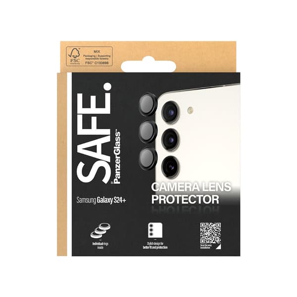 SAFE. by PanzerGlass Samsung Galaxy S24 Plus Kameran suoja Camera Protector Musta