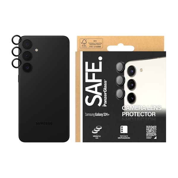 SAFE. by PanzerGlass Samsung Galaxy S24 Plus Kameran suoja Camera Protector Musta