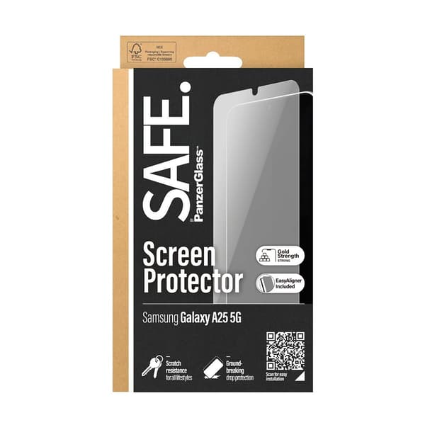SAFE. by PanzerGlass Samsung Galaxy A25 Skærmbeskytter Ultra-Wide Fit EasyAligner