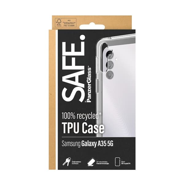 SAFE. by PanzerGlass Samsung Galaxy A35 Kuori Soft TPU Case Läpinäkyvä