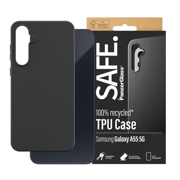SAFE. by PanzerGlass Samsung Galaxy A55 Skal Soft TPU Case Svart