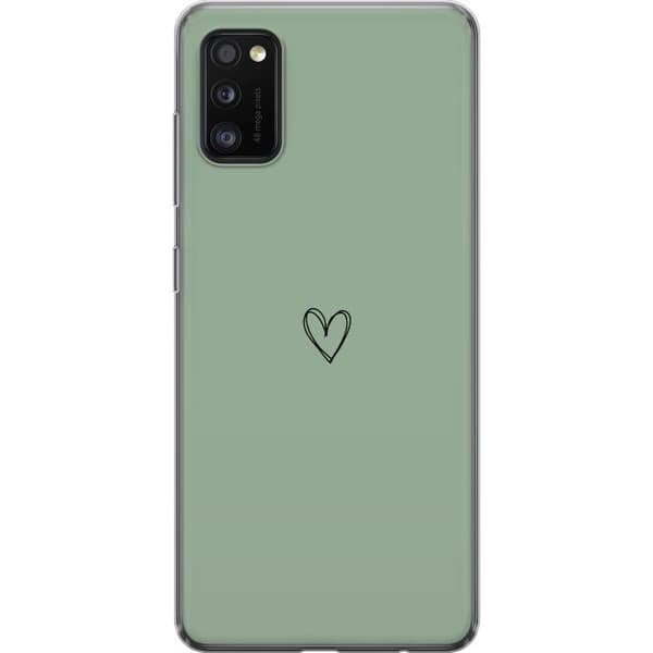 Samsung Galaxy A41 Gjennomsiktig deksel Hjerte