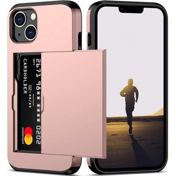 iPhone 14 Stødsikkert dækkortrum StreetWise - Rose Gold