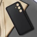 Miniatyrbild 4 av 4: Fodral till Samsung Galaxy S24 Plus Vegan läderkamera Skyddad Samsung Black