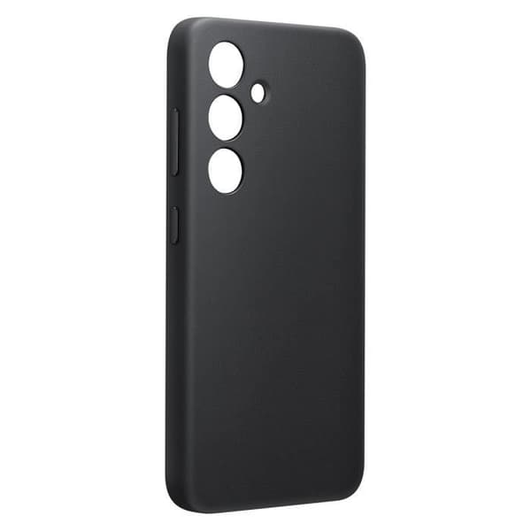 Fodral till Samsung Galaxy S24 Plus Vegan läderkamera Skyddad Samsung Black