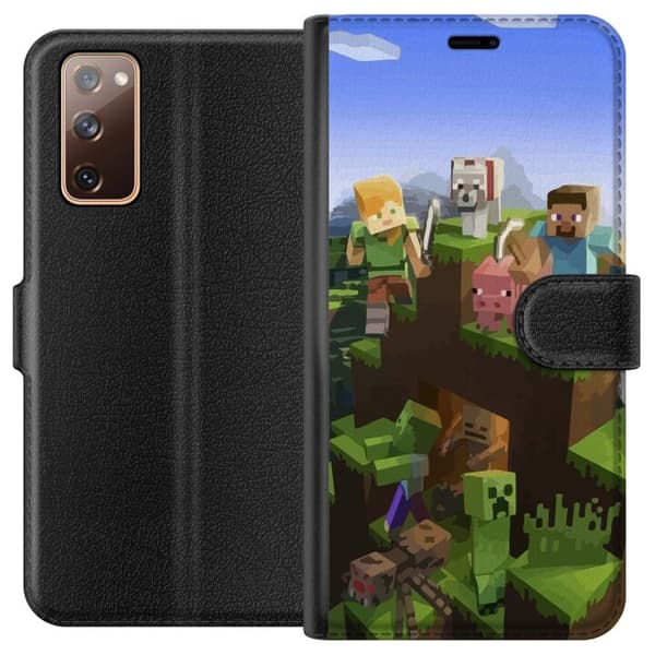 Samsung Galaxy S20 FE Lompakkokotelo MineCraft