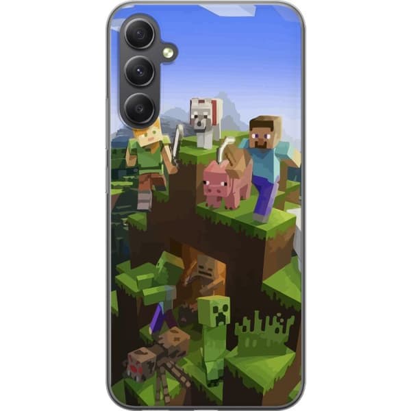 Samsung Galaxy A15 5G Gennemsigtig cover MineCraft