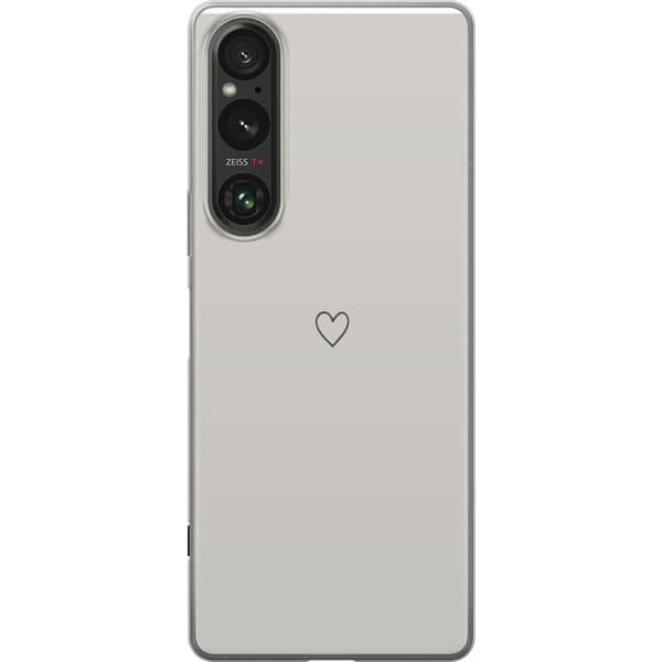 Sony Xperia 1 V Gennemsigtig cover Hjerte