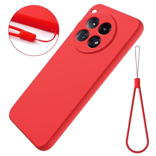 Liquid silikon skal OnePlus 12 - China Red