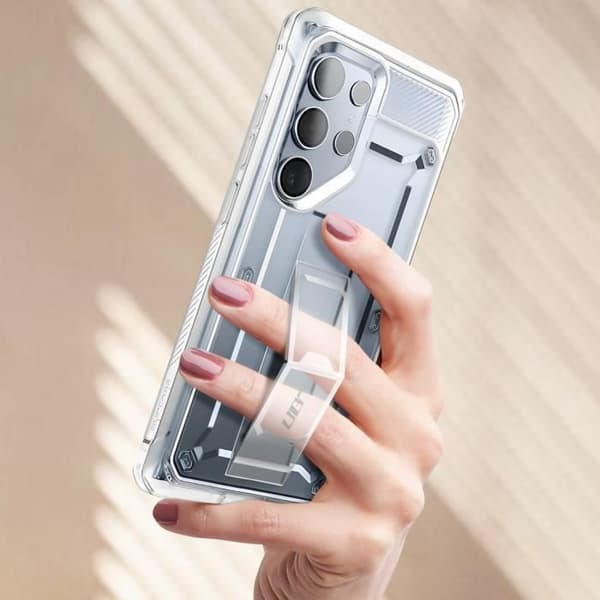 Helkroppsfodral för Samsung Galaxy S24 Ultra Shockproof med Kickstand Supcase Transparent