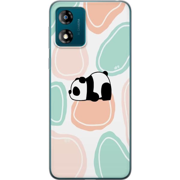 Motorola Moto E13 Gjennomsiktig deksel Kawaii Panda