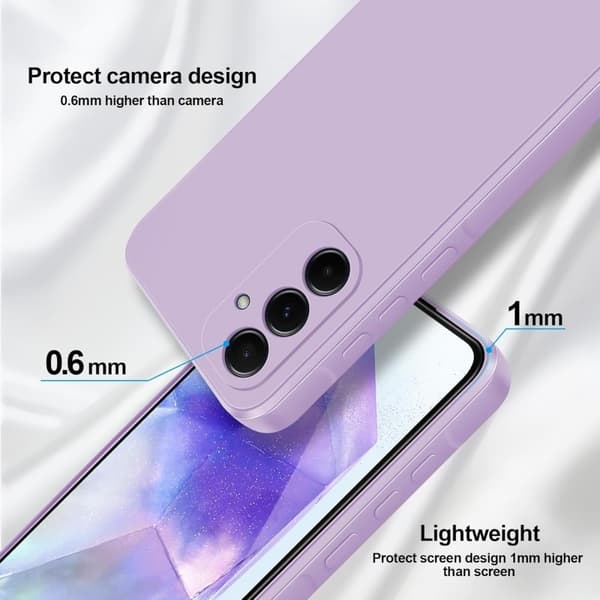 Samsung A25 5G kumoitu Matte Shell Liquid - Lila