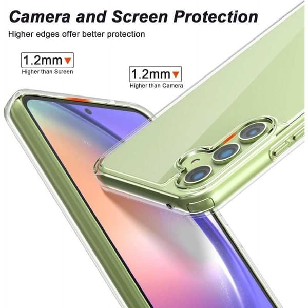 Samsung A25 5G Stöttåligt Genomskinligt Skal Simple