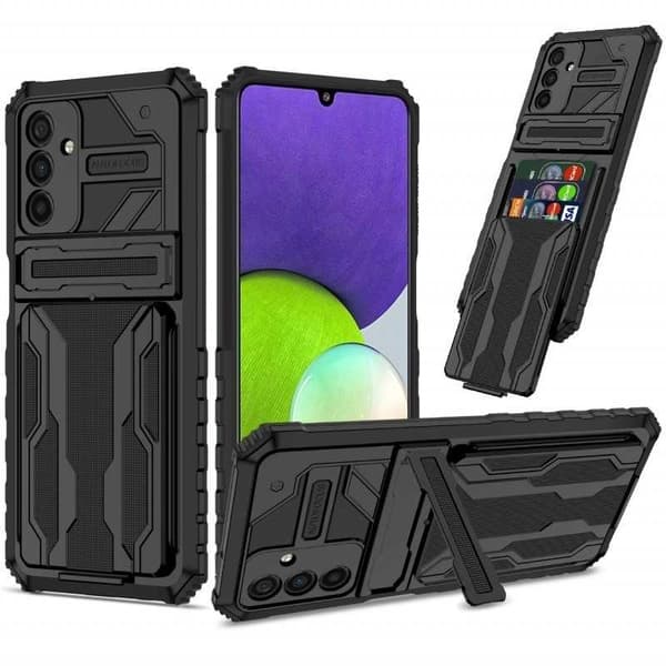 Samsung A25 5G stødsikkert cover Kickstand & Card Tray ThinArmor V3