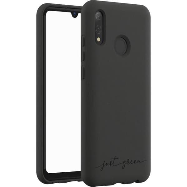 Biofodral för Huawei P Smart 2019 Svart - JUST GREEN - 100 % biologiskt nedbrytbart och komposterbart - Tillverkat i Europa
