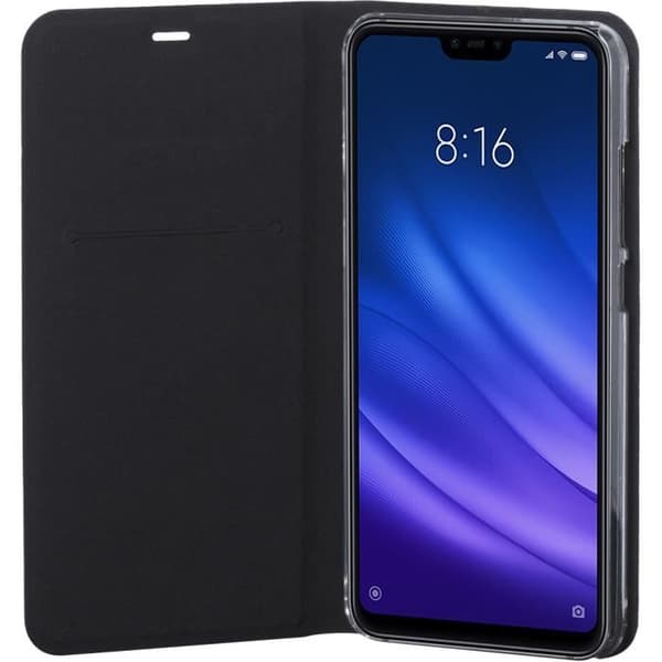 Svart foliofodral till Xiaomi Mi 8 Lite