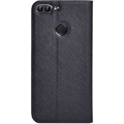 Etui folio - Huawei - P Smart - Läder - Svart - Sidoöppning