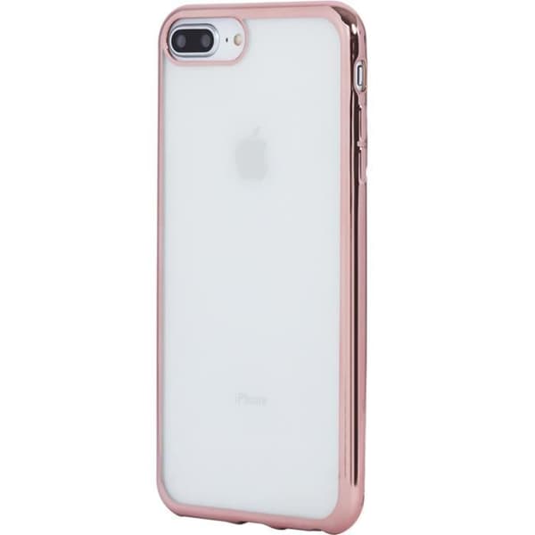 Fodral - Rosa - iPhone 6 Plus/6S Plus/7 Plus/8 Plus - Transparent - TPU - Halvstyv