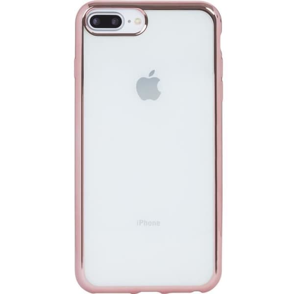 Fodral - Rosa - iPhone 6 Plus/6S Plus/7 Plus/8 Plus - Transparent - TPU - Halvstyv