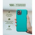 Miniatyrbild 3 av 3: Coque - Just Green - Blue Lagoon - Biodegradabel - Mjuk - iPhone 12 / 12 Pro