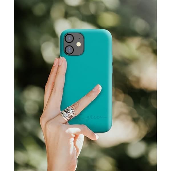 Coque - Just Green - Blue Lagoon - Biodegradabel - Mjuk - iPhone 12 / 12 Pro