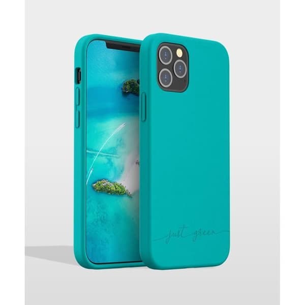 Coque - Just Green - Blue Lagoon - Biodegradabel - Mjuk - iPhone 12 / 12 Pro