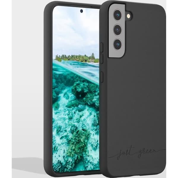 Coque - Just Green - Samsung G S22+ 5G - Biologiskt nedbrytbar - Mjuk - Svart