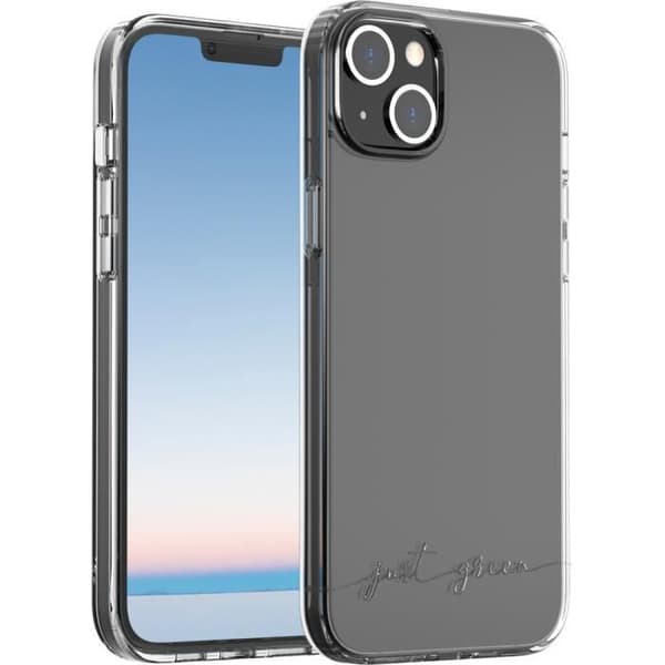 Transparent iPhone 14 Plus Infinia-fodral - 100 % återvunnen plast GRS-certifierad Just Green