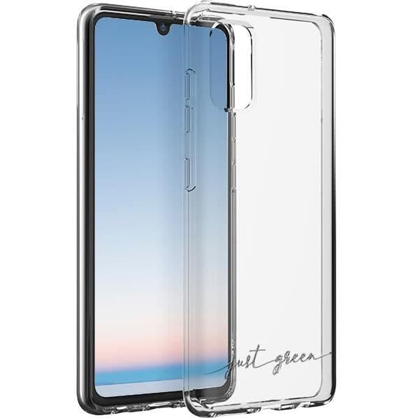 Transparent återvinningsbart fodral till Samsung G A41 Just Green