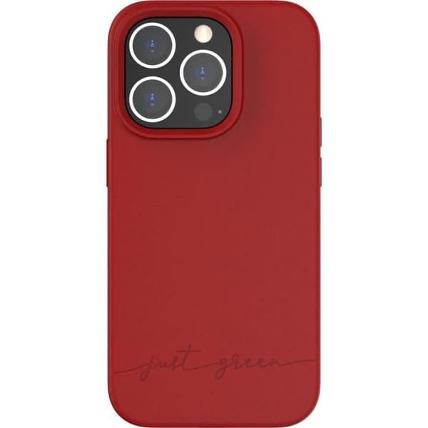 Just Green Biologiskt nedbrytbart Apple iPhone 14 Pro Fodral Röd