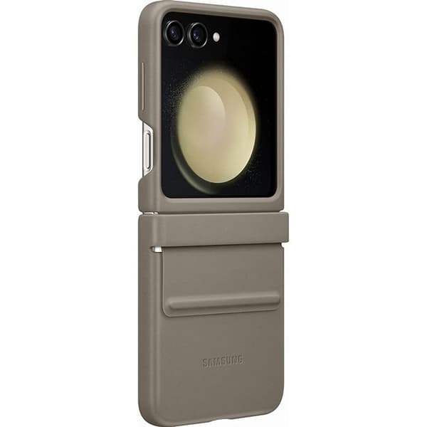 Samsung Galaxy Z Flip 5 Flap Eco läderfodral Etoupe - EF-VF731PAEGWW