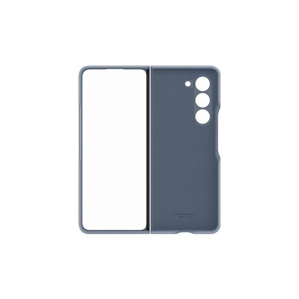 Mobilskal - Samsung - Galaxy Z Fold 5 - Imitation läder - Blå - Semi-rigid